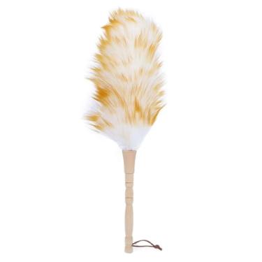 Imagem de Espanador Macio Não Estático, Espanador de lã Macia, Limpador de Poeira Com Cabo de Madeira, Ferramenta de Móveis Domésticos