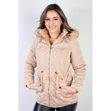 Imagem de Jaqueta feminina nylon reversível com pelo 84293-Feminino