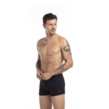 Imagem de Sunga Boxer - Cor De Cacau, GG, Preto