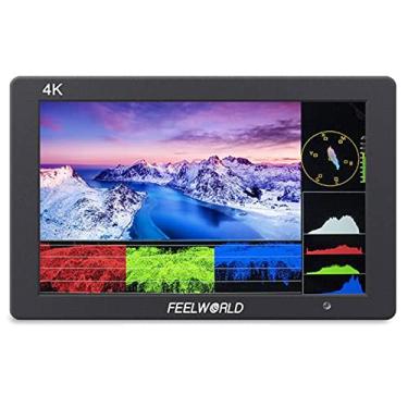 Imagem de FEELWORLD Monitor de campo T7 Plus 7 polegadas 3D LUT na câmera com entrada e saída HDMI 4K IPS 1920 x 1200 caixa de alumínio resistente