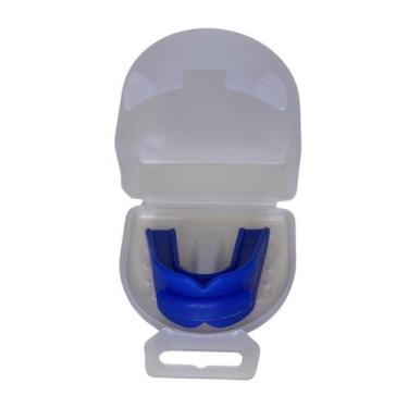 Imagem de Estojo Transparente e Protetor Bucal Duplo Moldável P/ Muay Thai, Boxe