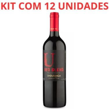 Imagem de Vinho u undurraga valle central red blend 750ml tto  kit 12