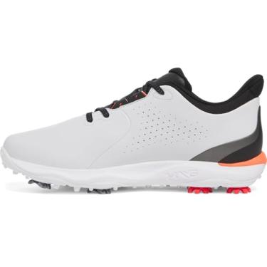Imagem de Under Armour Tênis masculino Drive Fade Golf Cleats, (100) Cinza Halo/Preto/Prata Metálica, 41