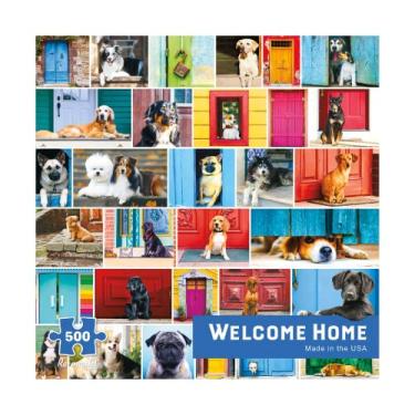 Imagem de Re-Marks Quebra-Cabeça De 500 Peças Com Tema Cachorro Welcome Home Para Todas As Idades