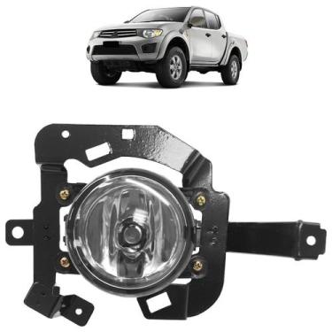 Imagem de Farol de Milha Auxiliar L200 2007 2008 2009 2010 2011 Lente Estriada V
