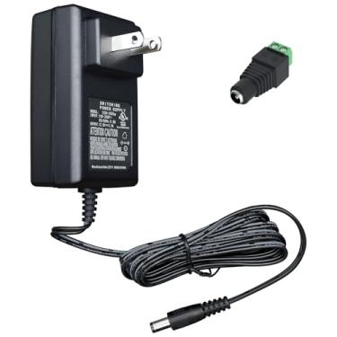 Imagem de Adaptador CA de 12V 2A listado pela UL com conector de barril fêmea DC, adaptador de fonte de alimentação CA 100-240V para DC 12V 2000mA 1500mA 1000mA para fitas de LED, câmeras CCTV, monitor e mais