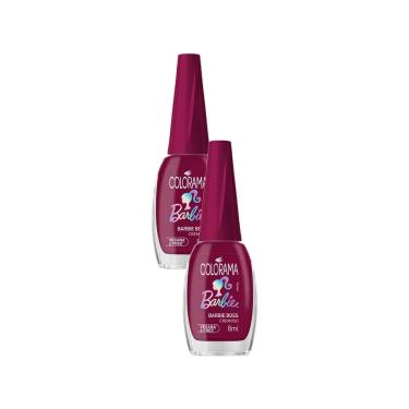 Imagem de Kit 2 Esmalte Colorama Cremoso Barbie Barbie Boss Vegana 6 Free 8ml