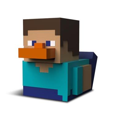 Imagem de TUBBZ Boxed Edition: Minecraft - Boneco de vinil de pato de borracha Steve Cosplay