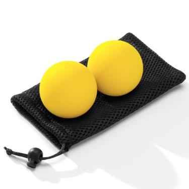 Imagem de SUBCULTUREPICK Bolas de massagem de lacrosse para liberação miofascial, massagem profunda de ioga, terapia de ponto de gatilho e fascite plantar nos pés, bola massageadora de dor muscular (2 pacotes