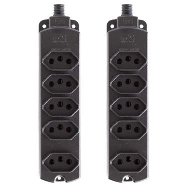 Imagem de Tomada Barra 5 Posições Régua Extensão 10A 20A Margirius