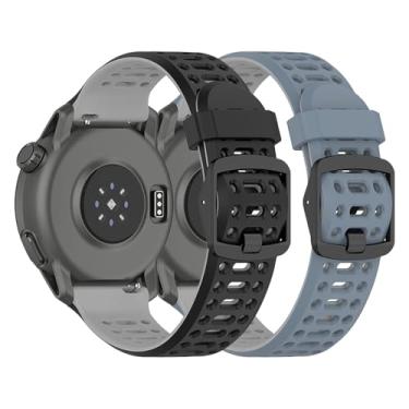 Imagem de Harikiri 2 pulseiras de silicone esportivas compatíveis com COROS PACE 3/APEX 2 PRO/APEX PRO/APEX 46 mm, masculinas e femininas