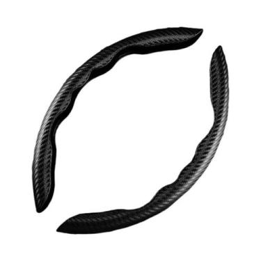 Imagem de Capa Universal para Volante de Carro - Antiderrapante em Fibra de Carb