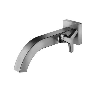 Imagem de Torneira Banheiro de Parede Docol City Grafite Escovado 00876470