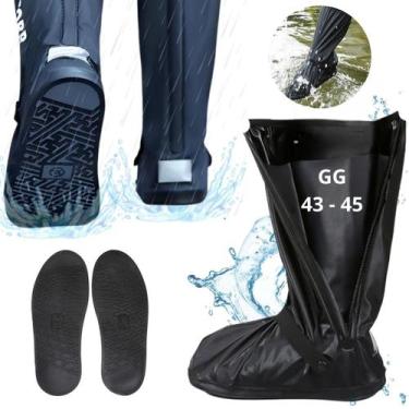 Imagem de Bota Chuva Protetora Tênis Calçado Borracha Reforçada 43/45 - X-CELL, 