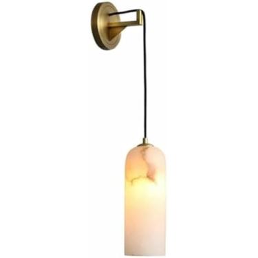 Imagem de WLHAZMWY Lâmpada de parede de pedra de nuvem nórdica - Arandelas ajustáveis de latão antigo, lâmpada de cabeceira de fazenda, iluminação de vaidade, 2 peças (1 peça)