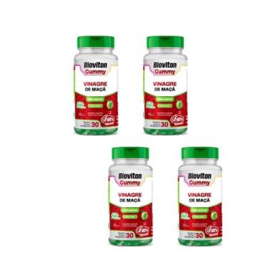 Imagem de Kit 4 Bioviton Gummy Vinagre De Maçã Unilife 4x30 Gomas Sabor Maça, Ma