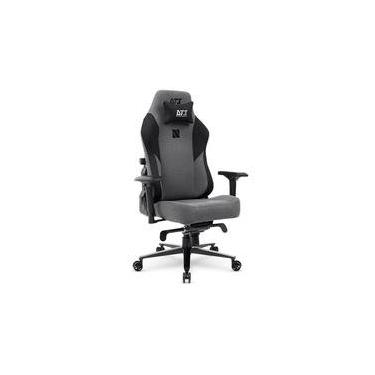 Imagem de Cadeira Gamer Ergonômica DT3 Nero,  Até 140kg, com Almofada, Reclinável, Braço 4D, Cilindro de Gás Classe 4, Grafite - 13748-3