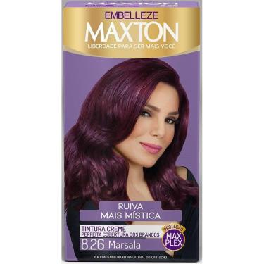 Imagem de Tintura Maxton Kit Pratico 8.26 Marsala