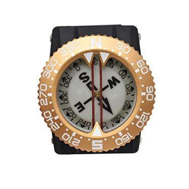 Imagem de Bússola de pulso com moldura de alumínio para mergulho Scuba Choice, ouro