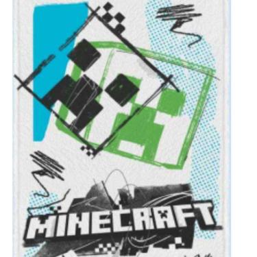 Imagem de Toalha Felpuda de Banho Estampada Minecraft 60 cm x 1,20 m C