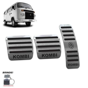 Imagem de Pedaleiras Em Aço Inox Volkswagen Kombi 2006 A 2014 Preto