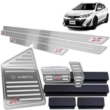 Imagem de Soleira Pedaleira Descanso Yaris X-Way 2018 A 2020 Prata BR