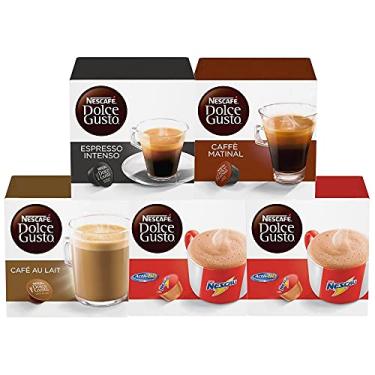 Imagem de 50 Capsulas Dolce Gusto, Capsula Café, Espresso, Nescau, Cappuccino, Chococino