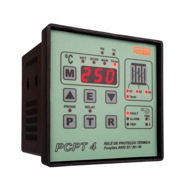 Imagem de Rele de Proteção e Controle de Temperatura PCPT 4 P/ Transformadores a Seco 20-270Vca/Vcc Cod 014610 – Pextron