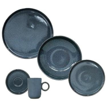 Imagem de Aparelho de Jantar Cerâmica Stoneware Basic Dove 20 peças Porto Brasil