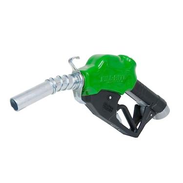 Imagem de Fill-Rite N100DAU13G Bocal de transferência automática de combustível de 1 polegada 3 a 40 GPM - Compatível com gasolina, diesel, biodiesel até B20, E15 e querosene - Verde