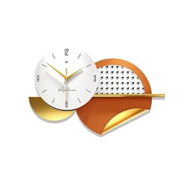 Imagem de WYUYIWH Relógio, relógio de parede, relógios de parede para decoração de sala de estar, relógio de parede silencioso moderno para casa, cozinha, quarto, relógio de parede decorativo de quartzo, sem