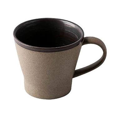 Imagem de Cuiynice caneca (empréstimo) Caneca de café de cerâmica retrô criativa 29 onças Caneca de café de cerâmica feita à mão com alça caneca de água de leite canecas de café da manhã canecas de utensílios