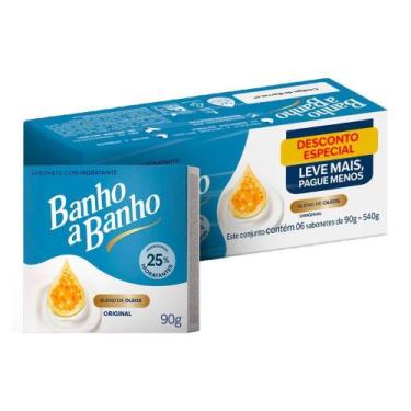 Imagem de Sabonete banho a banho 6x90g hidratante original leve mais pague menos