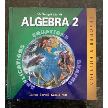 Imagem de McDougal Littell Algebra 2: Applications, Equations, Graphs, Teacher's Edition [Hardcover] MCDOUGAL LITTEL