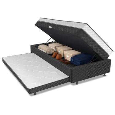 Imagem de Cama Bibox com Baú Solteiro com Cama Auxiliar Conjugada Gabi