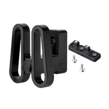 Imagem de KiBcsLic Adaptador de de suporte frontal para bicicleta, peça de ciclismo ultraleve esportiva de liga de alumínio para montagem em rack de bicicleta, Preto