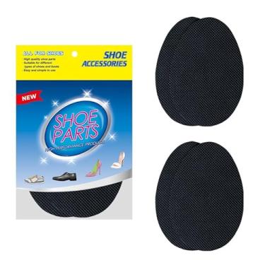 Imagem de 2 pares de solas antiderrapantes, almofadas de borracha autoadesivas antiderrapantes, adesivos e protetores de redução de ruído no calcanhar e na parte inferior do sapato