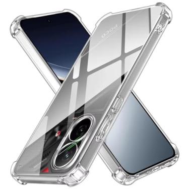 Imagem de Capa Capinha Com Bordas Anti Impacto Transparente Compatível Com Xiaomi Poco F7 Tela de 6.83 Polegadas - (Bluepink)