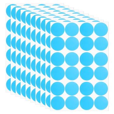 Imagem de Adesivos redondos coloridos de 3 cm, 25 peças de etiquetas adesivas removíveis de codificação para escritório, loja, casa, sala de aula, classificação, azul claro