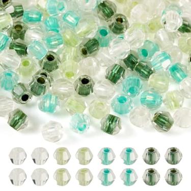 Imagem de 200 peças de contas de cristal bicone para artesanato 4,5 x 3,5 mm contas de vidro transparentes facetadas mini espaçadores soltos para pulseira faça você mesmo, colar, brinco, enfeite de fabricação