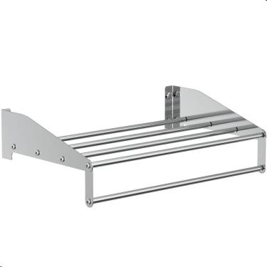 Imagem de Suporte Para Toalha De Banho Toalheiro Hotel Inox Tallin