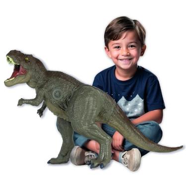 Imagem de Jurassic World, figura de ação T.Rex gigante com rugidos reais, Mimo brinquedos