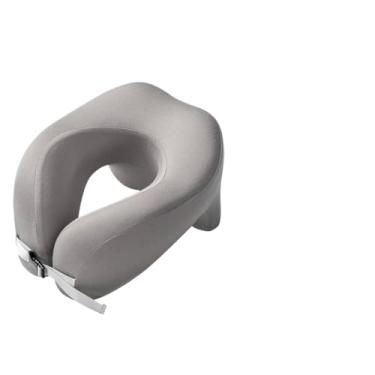 Imagem de travesseiro de viagem almofada de pescoço onibus avião conforto para dormir sentado e na mesa também