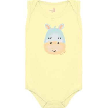 Imagem de Body regata bebe 12984 kiko e kika - Kiko baby, Amarelo, P