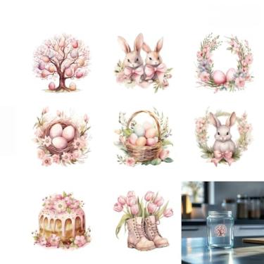 Imagem de Um pacote de 5 adesivos de cristal aleatórios (8 padrões cada) - Conjunto de presente de Natal para Natal, Halloween, aniversários | Adesivos fofos para laptops, garrafas de água