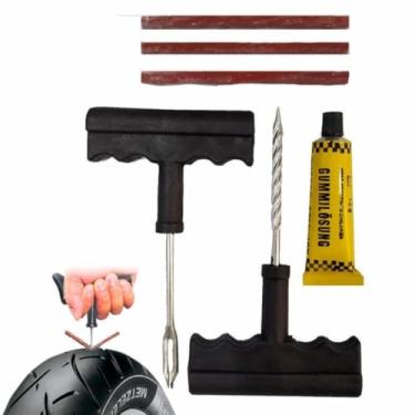 Imagem de Kit de Reparo para Pneus Sem Câmara, Macarrão para Remendo de Pneus, Ferramenta de Manutenção Automotiva