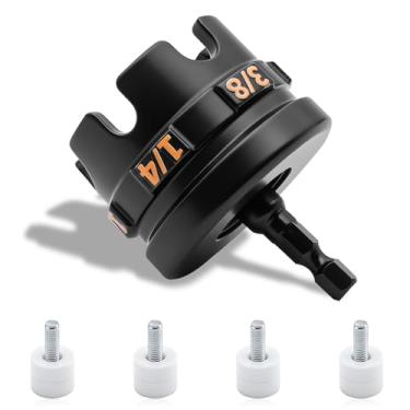 Imagem de Broca giratória de porca, racks e sistemas de suporte, acessório para hastes roscadas de 1/10.2 cm, 3/20.3 cm, 1/5.1 cm, extrator de chave de porca de haste hexagonal para estantes de conduítes e