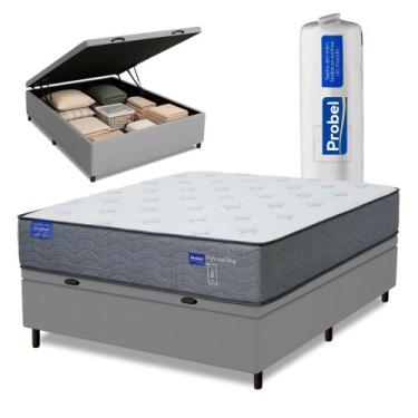 Imagem de Cama Box Baú Casal Probel Molas Ensacadas 138x188x71 Day Springs a Vác