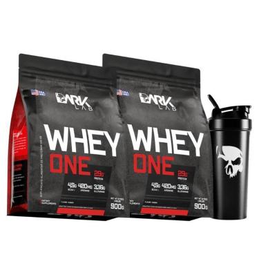 Imagem de Kit 2 Whey One 900g e Coqueteleira 700 ml Dark Lab-Unissex