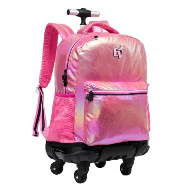 Imagem de Mochila de Rodinhas com Alças Escolar 17 T - 4 Rodas Base Emilly Vick Tween